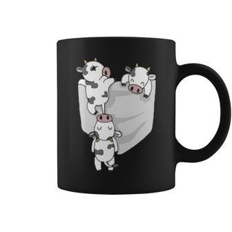 Cow Pocket T Coffee Mug | Mazezy