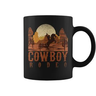 Cowboy Rodeo Western Texan Horseback Riding Cowboy Coffee Mug - Monsterry