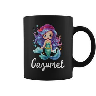 Cozumel Mexico Mermaid Vacation Coffee Mug - Monsterry DE