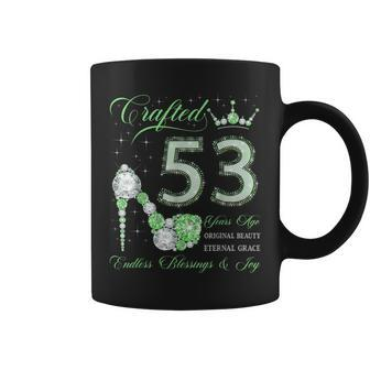 Crafted 53 Years Ago 53Rd Birthday 53 Years Old Woman Queen Coffee Mug | Mazezy