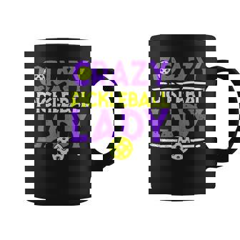 Crazy Pickleball Lady Pickle Ball Sport Lover Coffee Mug - Thegiftio