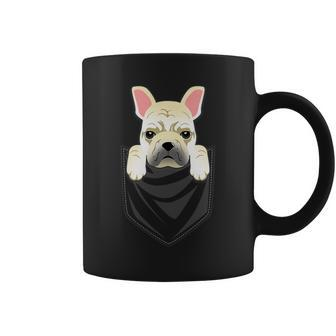 Cream French Bulldog Pocket Graphic Dog Coffee Mug - Monsterry DE
