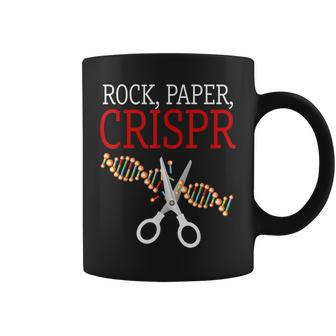 Crispr Saying Rock Paper Crispr Coffee Mug - Monsterry DE