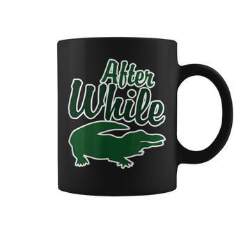 After While Crocodile Retro Coffee Mug - Monsterry CA
