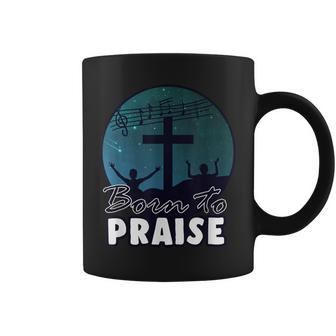 Cross Praise Choir Music Church Singer Jesus Singing Coffee Mug - Monsterry DE