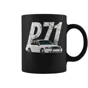 Crown Victoria P71 White Cop Car Interceptor Vic Coffee Mug - Monsterry CA