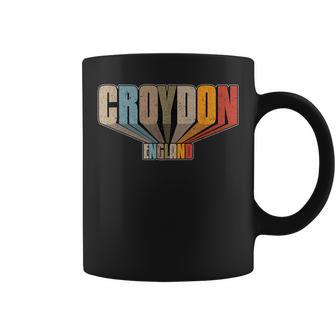 Croydon Greater London Vintage Distressed T Coffee Mug - Monsterry UK