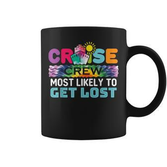 Cruise Crew Ship Most Likely To Get Lost Tie Dye Coffee Mug - Thegiftio UK