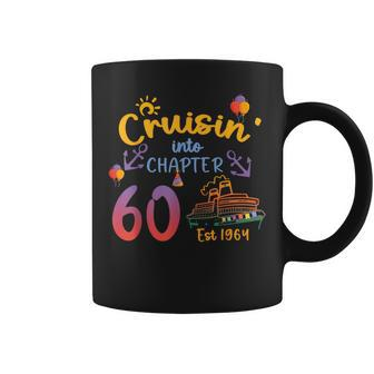 Cruisin' Into 60 Est 1964 60Th Birthday Cruise Cruising Coffee Mug | Mazezy AU