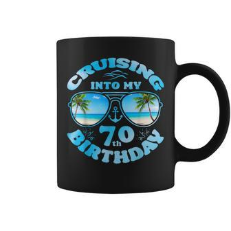 Cruising Into My 70Th Birthday-70Th Birthday Cruise 2024 Coffee Mug | Mazezy CA