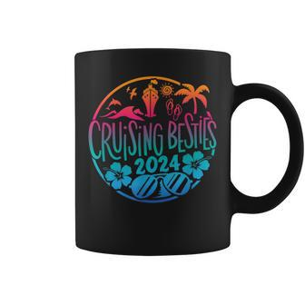Cruising Besties 2024 Friends Vacation Cruise Coffee Mug - Thegiftio