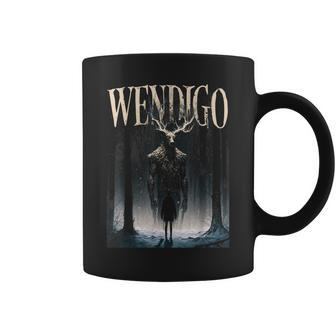 Cryptid Wendigo Ghost Of The Forest Graphic Coffee Mug - Monsterry