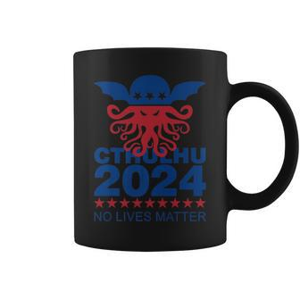 Cthulhu For President 2024 No Lives Matter Necronomicon Goth Coffee Mug - Seseable