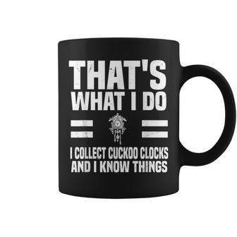 Cuckoo Clock Collector Saying Horologist Black Forest Clocks Coffee Mug - Monsterry