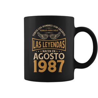 Cumpleaños Hombre Regalos Las Leyendas Agosto 1987 Taza de café - Regaloses
