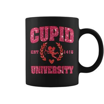 Cupid University Est 1415 Valentines College Coffee Mug - Monsterry DE