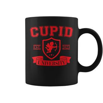 Cupid University Valentine's Day Graphic Coffee Mug - Monsterry DE