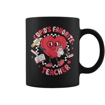 Cupid's Favorite Teacher Cute Heart Valentines Day Kid Coffee Mug - Thegiftio UK