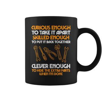Curious Enough To Take It Apart Car Auto Garage Mechanic Men Coffee Mug - Monsterry UK