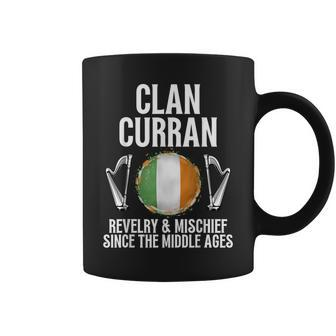 Curran Surname Irish Family Name Heraldic Celtic Clan Coffee Mug - Seseable