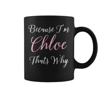 Custom Chloe Name Personalized Cute Pink Girl Coffee Mug - Thegiftio UK