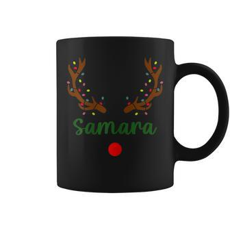 Custom Name Christmas Matching Family Pajama Samara Coffee Mug - Seseable