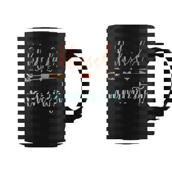 Cute Arrow Blessed Mamacita Announcement Coffee Mug | Mazezy