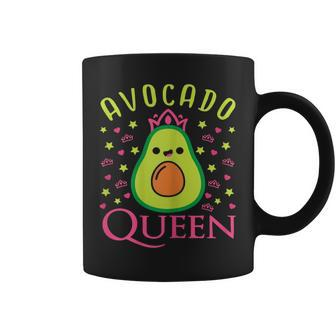 Cute Avocado Queen Vegan Heart Tassen - Seseable