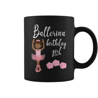 Cute Ballerina Ballet Birthday African American Girls Coffee Mug - Monsterry
