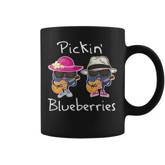 Cute Blueberries Playing Guitar Pickin Blueberries Blueberry Coffee Mug - Monsterry AU