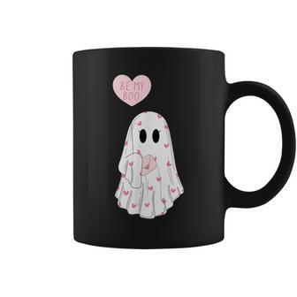 Cute Be My Boo Valentine Ghost Valentine Mens Coffee Mug - Monsterry UK