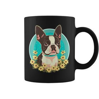 Cute Boston Terrier Dog On Boston Terrier Lover Coffee Mug | Mazezy
