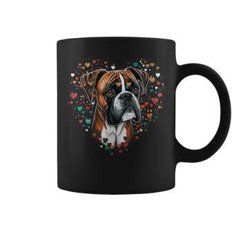 Cute Boxer Dog On Boxer Dog Lover Coffee Mug - Monsterry CA