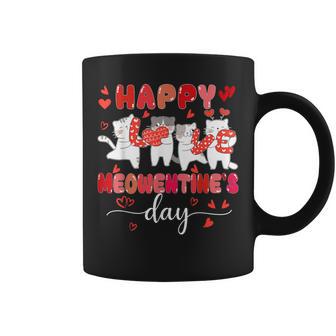 Cute Cat Happy Meowentines Valentines Days Girls Coffee Mug - Seseable