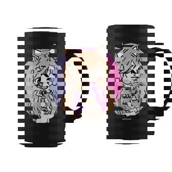 Cute Chibi Style Kawaii Anime Kitty Girl Chan With Cat Ears Coffee Mug - Seseable