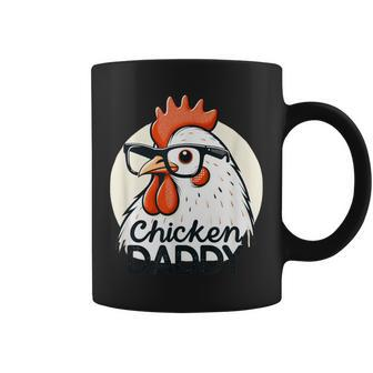 Cute Chicken Daddy Vintage Poultry Farmer Fathers Day Coffee Mug - Seseable