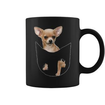 Cute Chihuahua In Your Pocket Coffee Mug | Mazezy