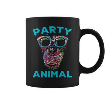 Cute Chimpanzee Party Animal Lover Colorful Monkey Coffee Mug - Thegiftio UK