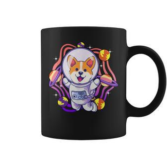 Cute Corgi In Space Corgi Dog Astronaut Theme Coffee Mug - Monsterry AU