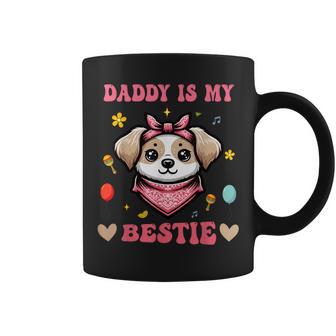 Cute Daddy Is My Bestie Bandana Dog Father's Day Dad Lovers Coffee Mug - Monsterry UK