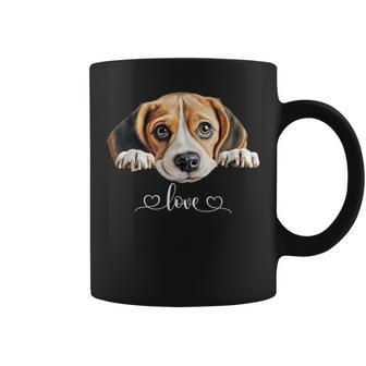 Cute Dog Graphic Love Beagle Puppy Dog Coffee Mug - Seseable