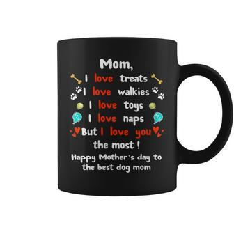 Cute Dog Mom Happy From Dog Coffee Mug - Seseable