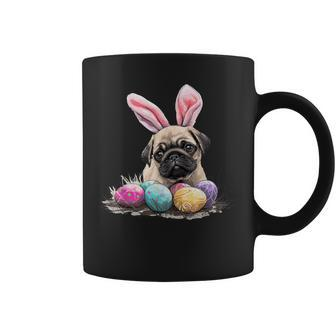 Cute Easter Pug Dog Easter Pug Dog Happy Easter Coffee Mug - Thegiftio UK