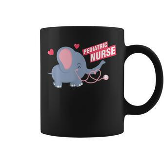 Cute Elephant Children's Nurse Pediatric Rn Pediatric Coffee Mug - Monsterry AU