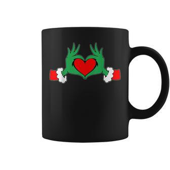 Cute Elf Give Hand Heart Christmas Costume Xmas Clothing Coffee Mug - Thegiftio UK