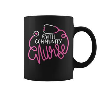 Cute Faith Community Nurse Rn Parish Nursing Department Coffee Mug | Mazezy