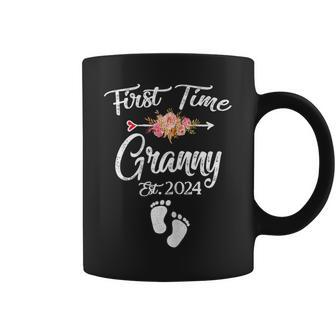 Cute First Time Granny 2024 Mother's Day New Granny Women Coffee Mug - Monsterry