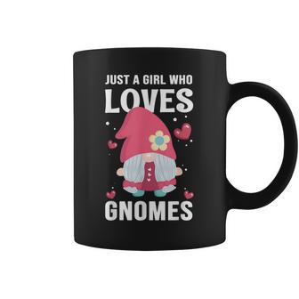 Cute Girl Gnome Just A Girl Who Loves Gnomes Coffee Mug - Thegiftio UK
