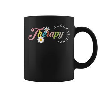 Cute Groovy Retro Occupational Therapy-Ot Therapist Ot Month Coffee Mug - Seseable