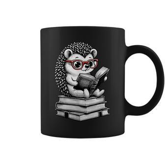 Cute Hedgehog Book Nerd Readers Coffee Mug - Thegiftio UK